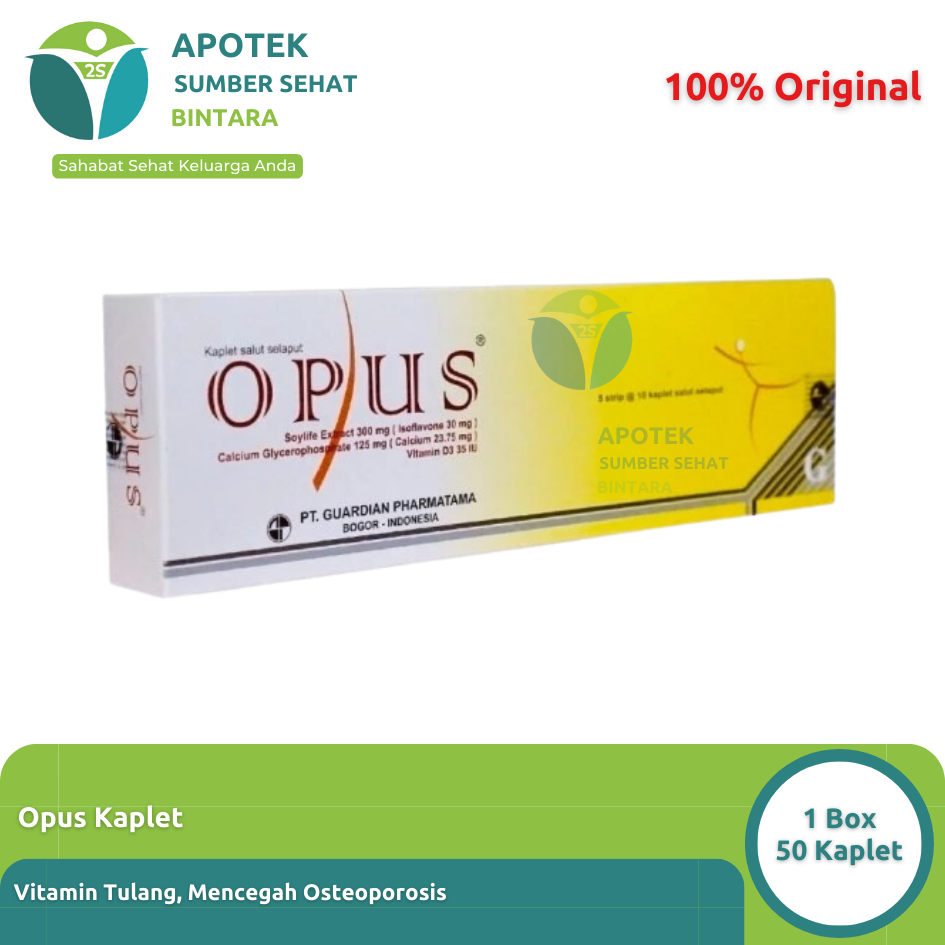 Opus Vitamin Osteoporosis 1 Box 50 Tablet