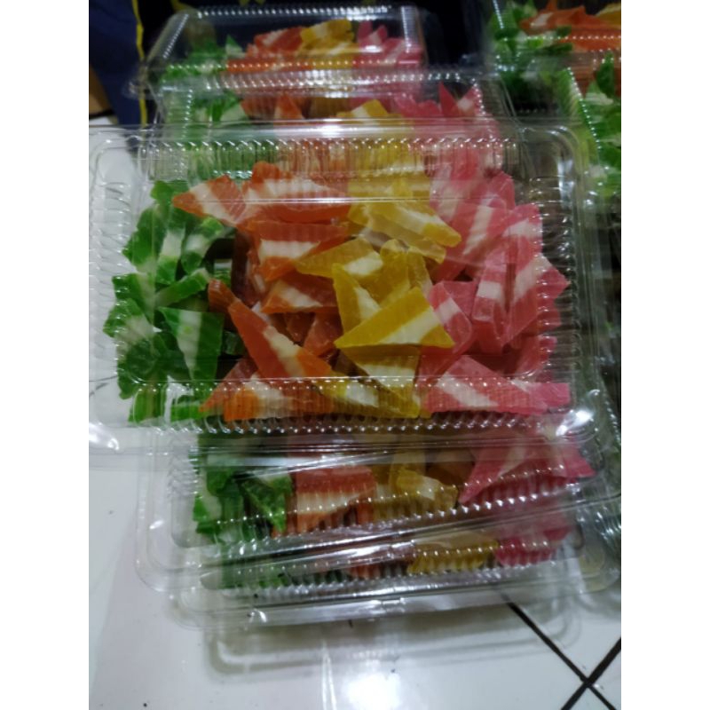 

Manisan agar agar kering pelangi