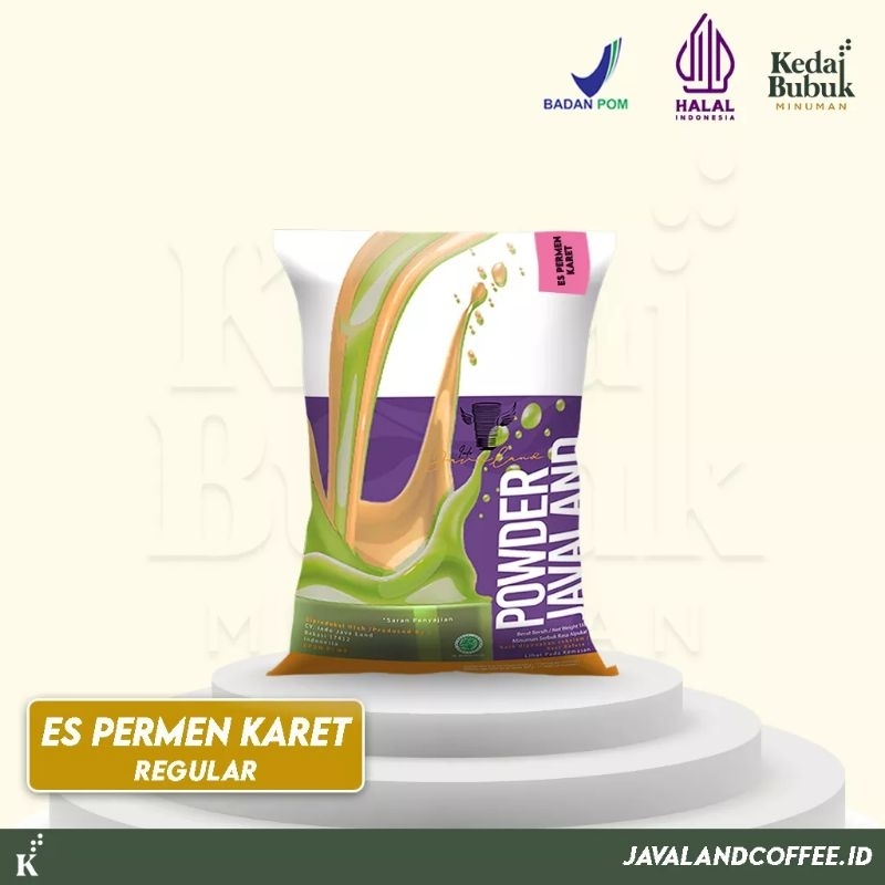 

Bubuk Minuman Es Permen Karet Pink 100g