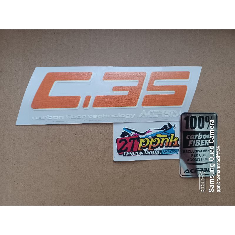 sticker silincer carbon acerbis c35