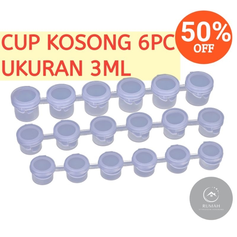 

Cup Cat Plastik Renteng Wadah Cat Tempat Cat Renteng 3ml