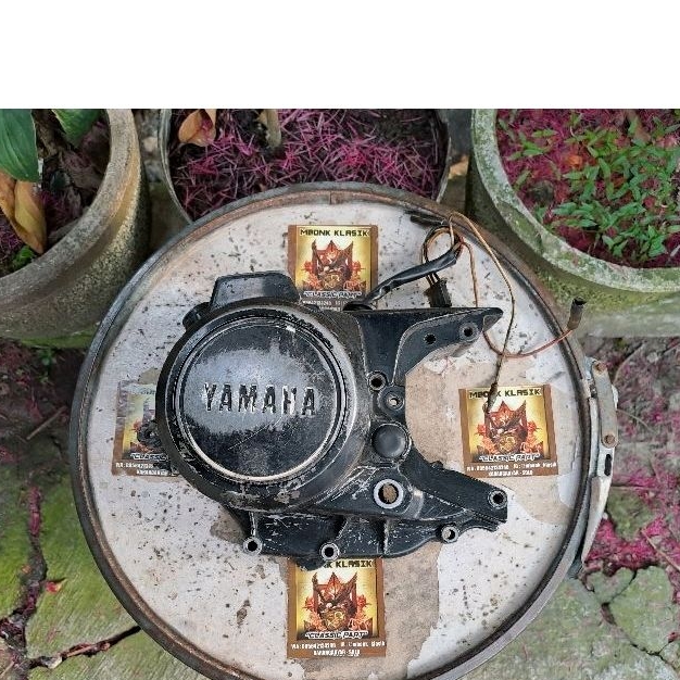 block mesin kalter kiri bak magnet yamaha alfa champ ORIGINAL kalter kiri blok mesin magnet alfa cha