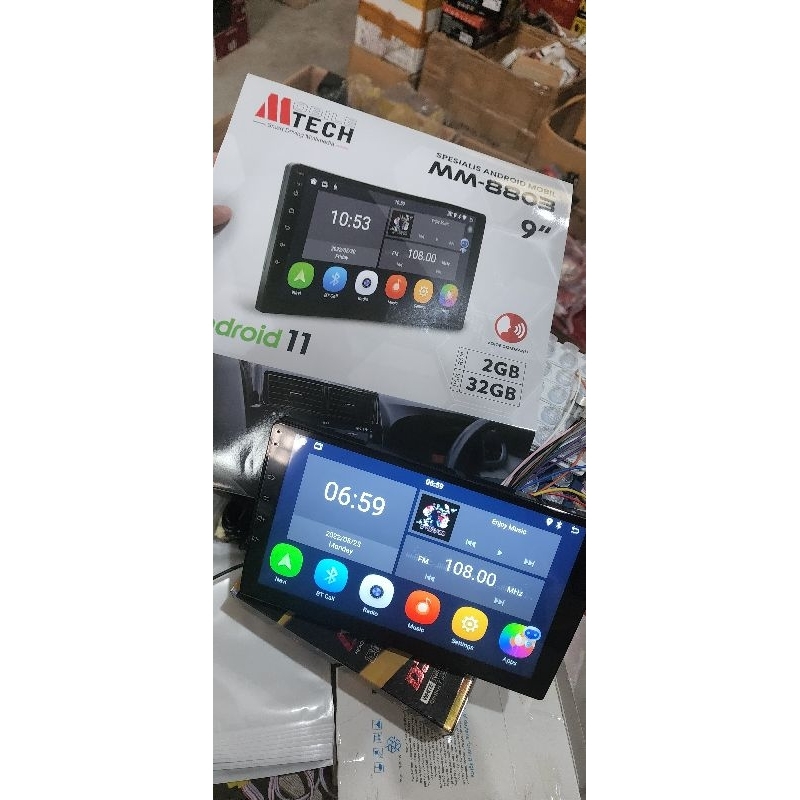 Head Unit Android 9" Mtech Ram 2GB