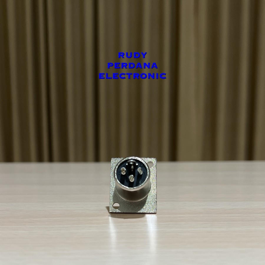 JACK CANON XLR BODI BODY SASIS KOTAK SEGI BESI METAL SILVER TIPIS