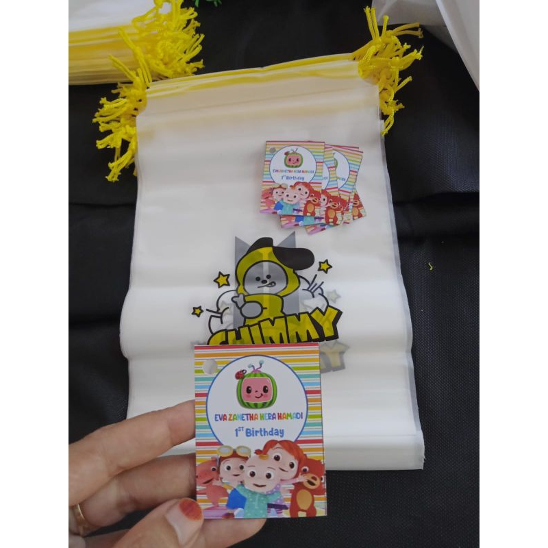 

10 KANTONG SNACK ULANG TAHUN GODIEBAG ULTAH TAS ULTAH THANKSCARD