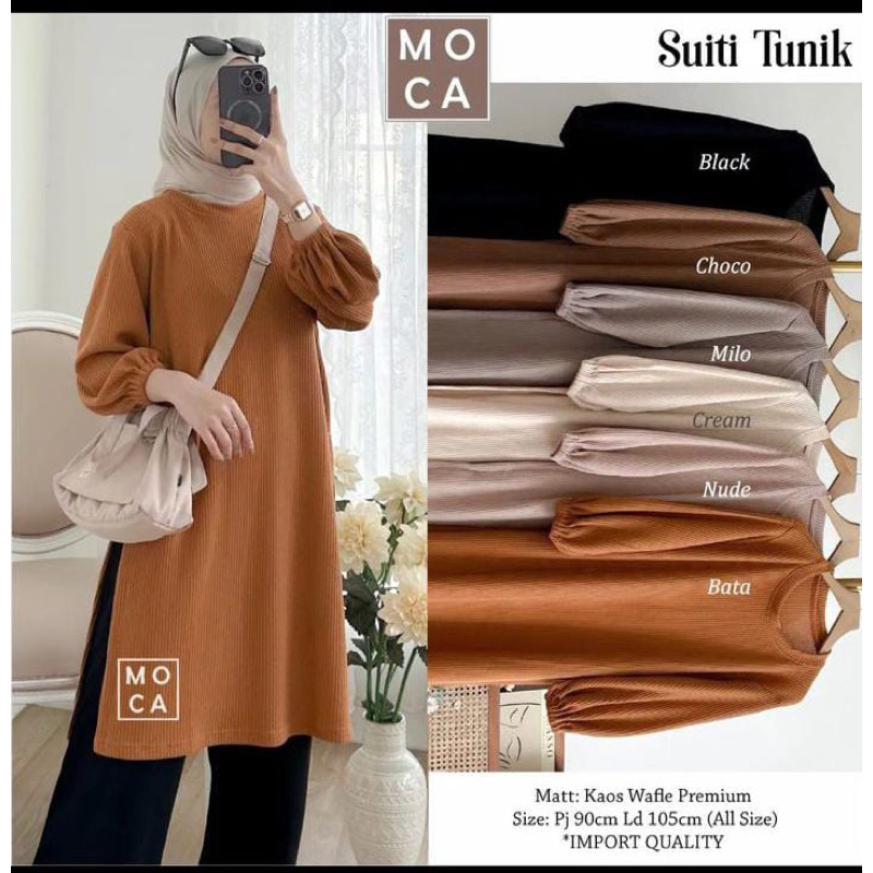 tunik dunna uniqlo kaos knit merk clarke