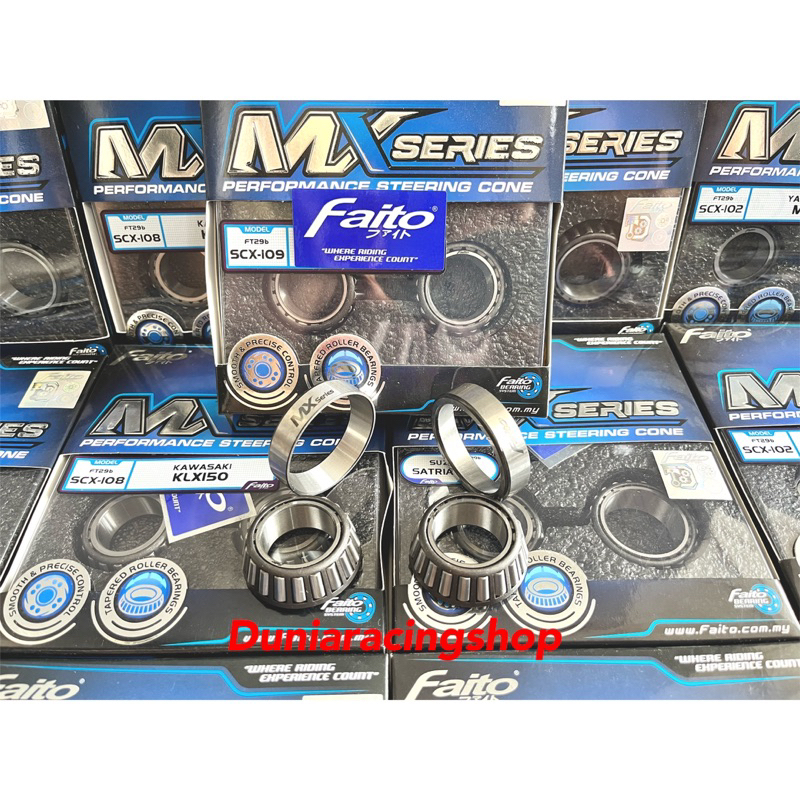 FAITO Bearing Komstir Bambu KLX 150 DTRACKER 150 CRF 150 Satria Fu GSX 150 Nmax Aerox Lexi RX king MX king Vixion R15 Ninja R Ninja RR Ninja 250 Ninja Mono Sonic 150 Supra GTR New CB 150 New CBR 150  Komstir FAITO MX SERIES