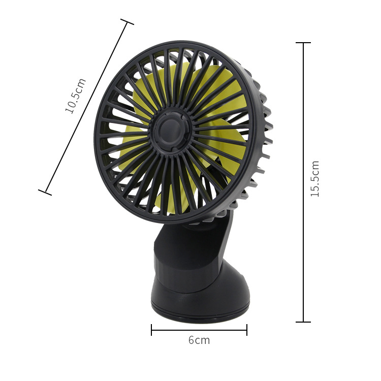 USB Car Fan Single 360 Kipas Angin USB Portable Kipas Mobil Mini Fan