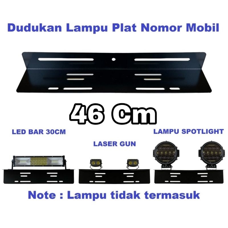 Bracket Dudukan Lampu LED Tembak Sorot Braket Tatakan Besi Breket Tanduk ARB Bumper Plat Nomor Mobil Motor Truk Bis Canter Bus Fuso Ragasa Truck Hino Traktor Tronton Universal Foglamp