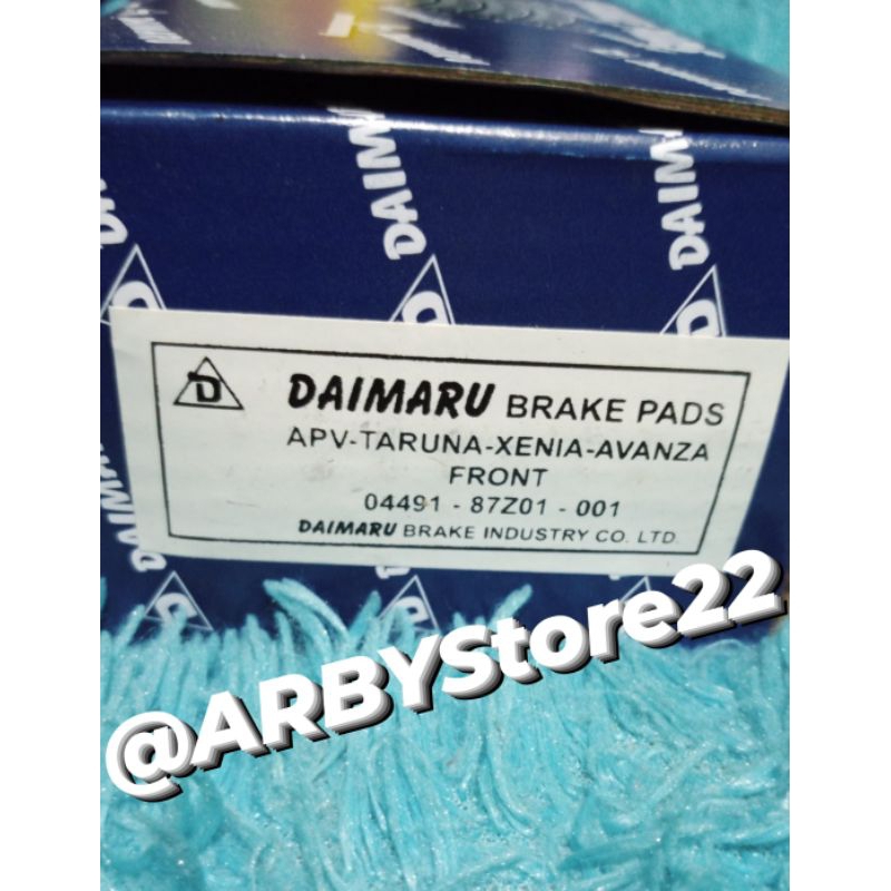 Kampas Rem Depan APV/Taruna/Xenia/Avanza Original DAIMARU
