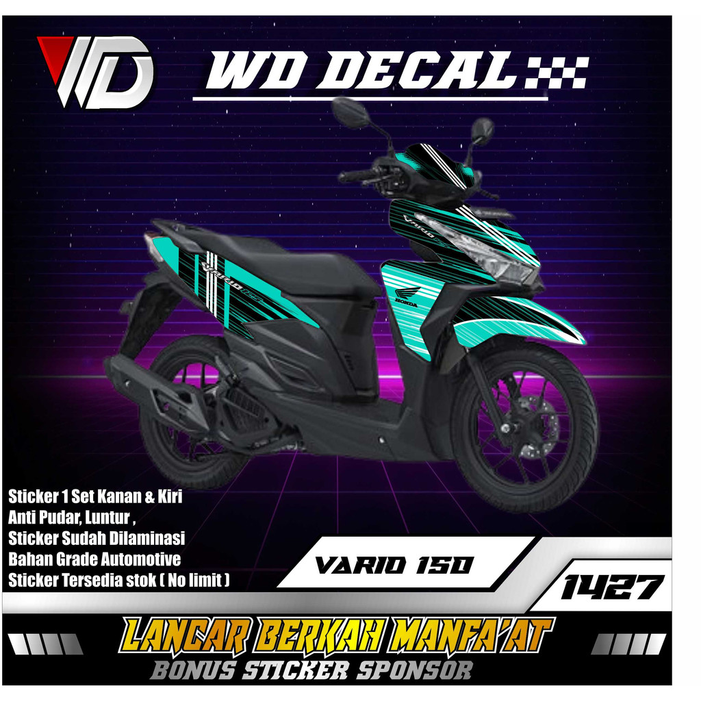 01427 DECAL STICKER SEPEDA MOTOR HONDA VARIO LED 125