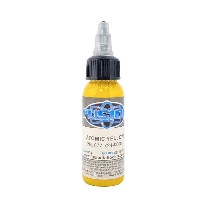 

Tinta Tattoo Fusion Atomic Yellow 1oz 30ml / Botol