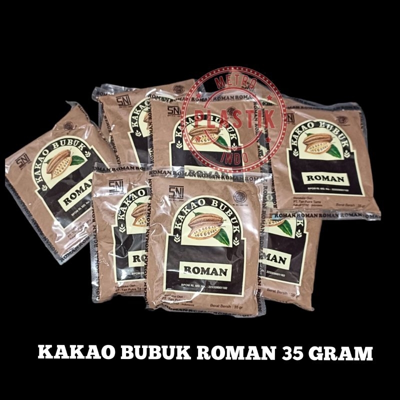 

Coklat Bubuk Roman 35gr isi 10pack/sachet | Bubuk coklat Merk ROMAN Isi 10pack