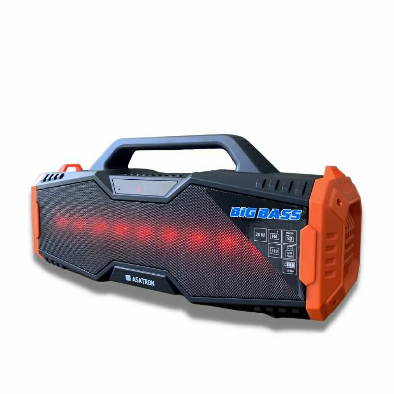 SPEAKER PORTABLE BLUETOOTH ASATRON R-1718 USB/FM RADIO