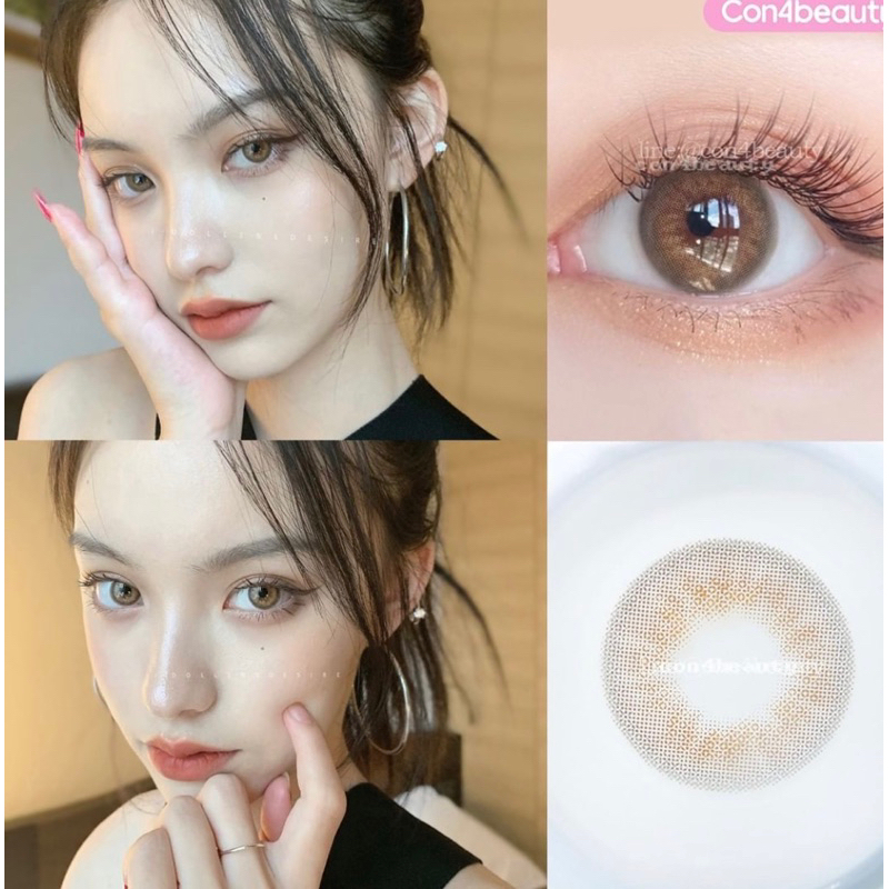 Softlens Princess Idol Desire Amber Brown / Coklat / Normal Minus Beda Minus