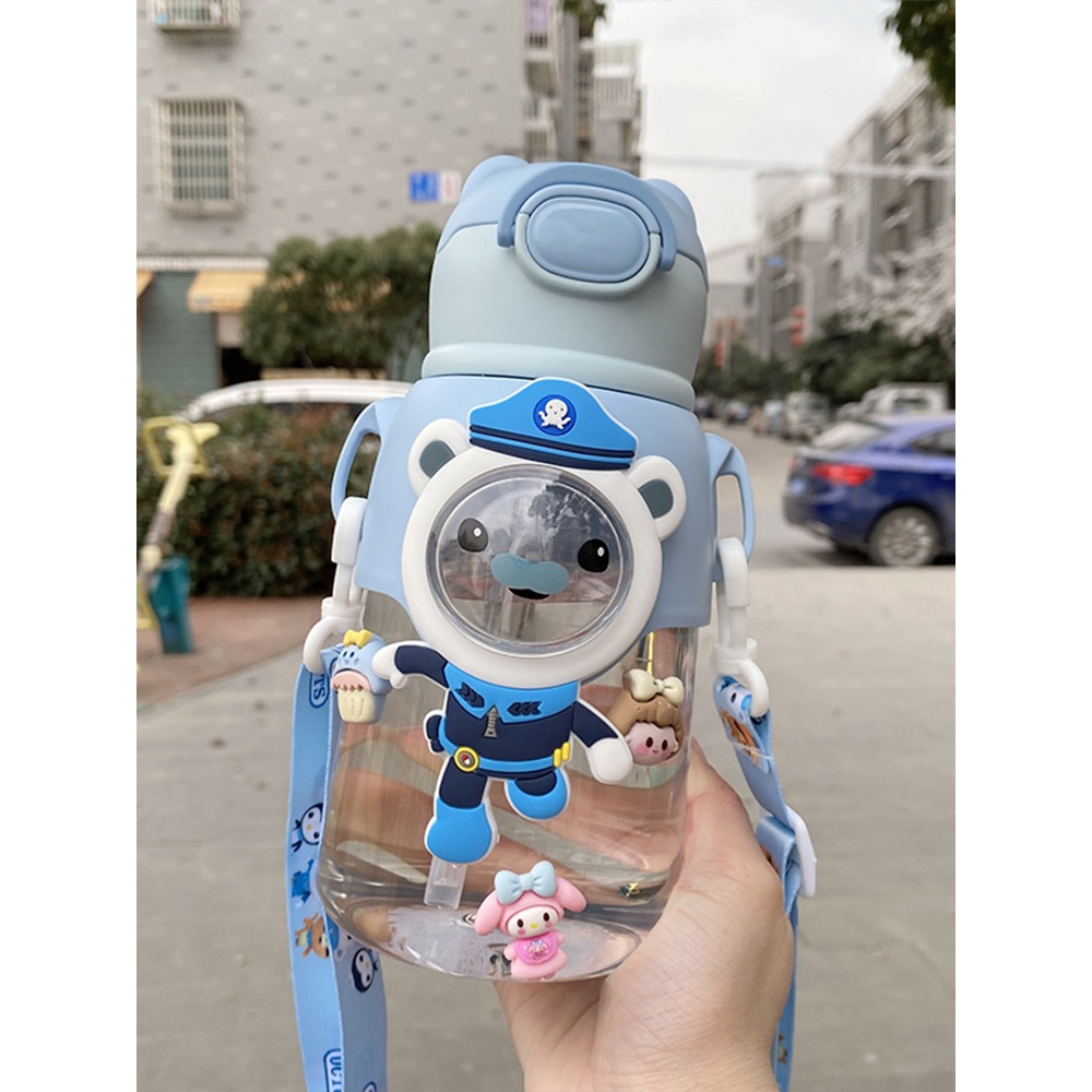 Panda Home READY Botol Air Minum Balita Octonauts 600ML Include Tali Panjang BPA FREE