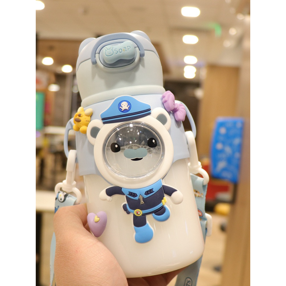 Panda Home READY Botol Air Minum Balita Octonauts 600ML Include Tali Panjang BPA FREE