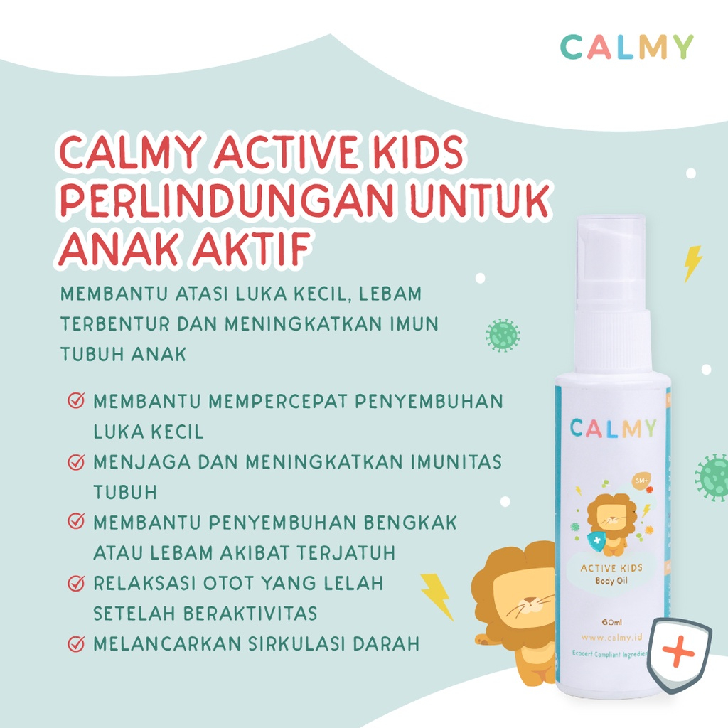 Minyak Balur Premium Calmy Active Kids Meningkatkan Daya Tahan Tubuh Anak Immune Booster Meredakan Memar