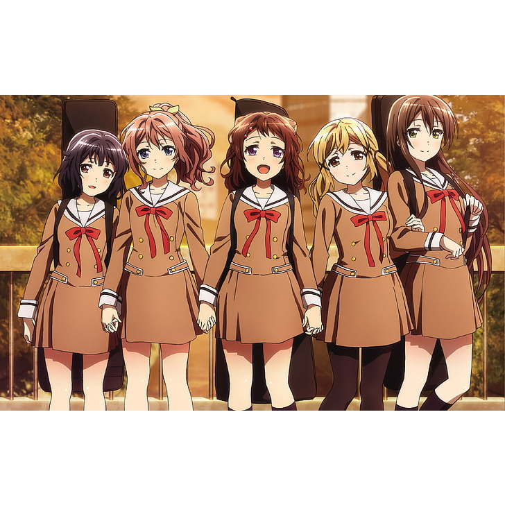 Bang Dream Uniform/Seifuku Hanasakigawa Cosplay Kostum