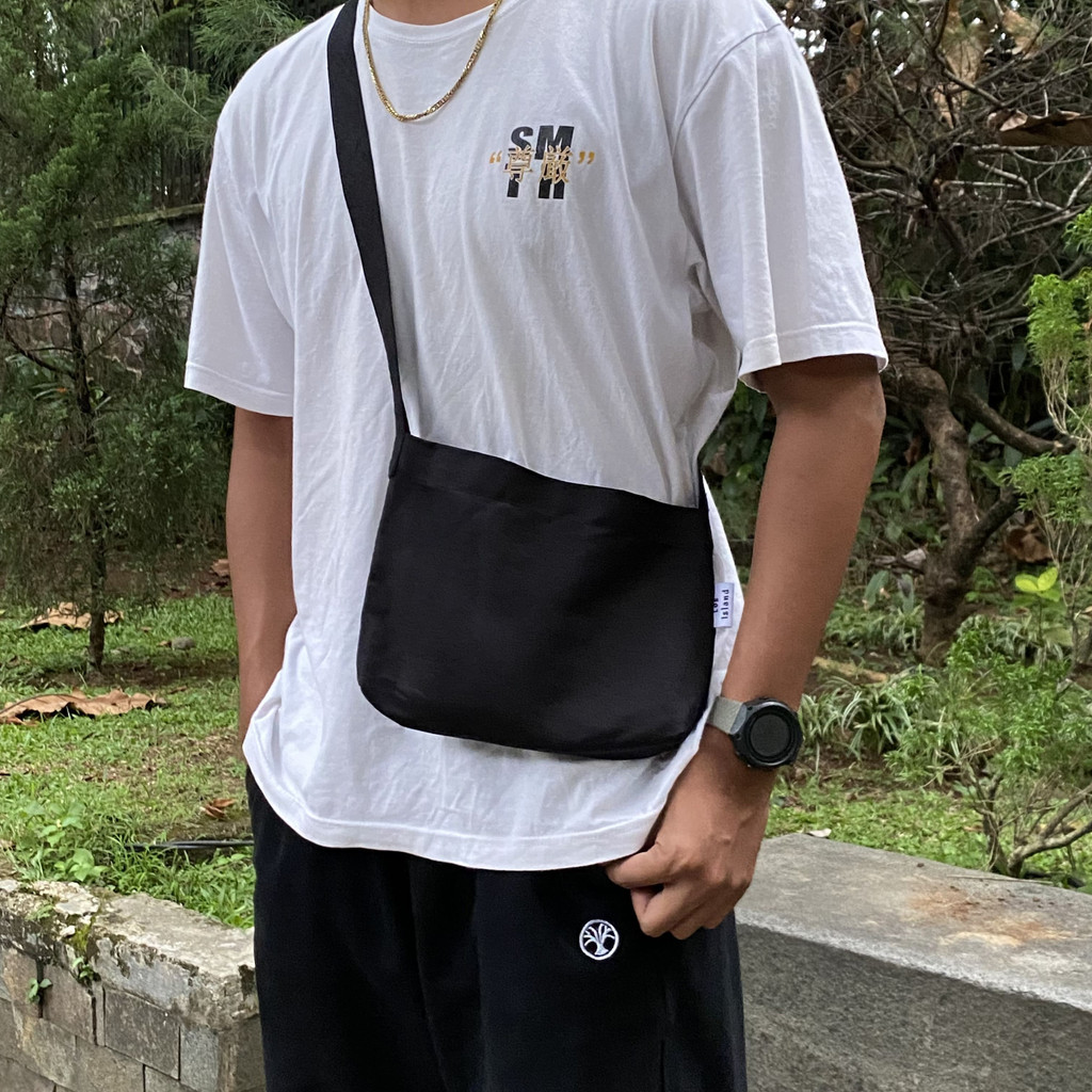 LOS ISLAND Medium Landscape Canvas Bag - Tas Selempang kanvas Pria Wanita Sling Bag Kanvas Tas