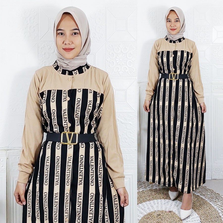 CARLINA DRESS WANITA VALENTINA BUSUI FRIENDLY FREE BELT