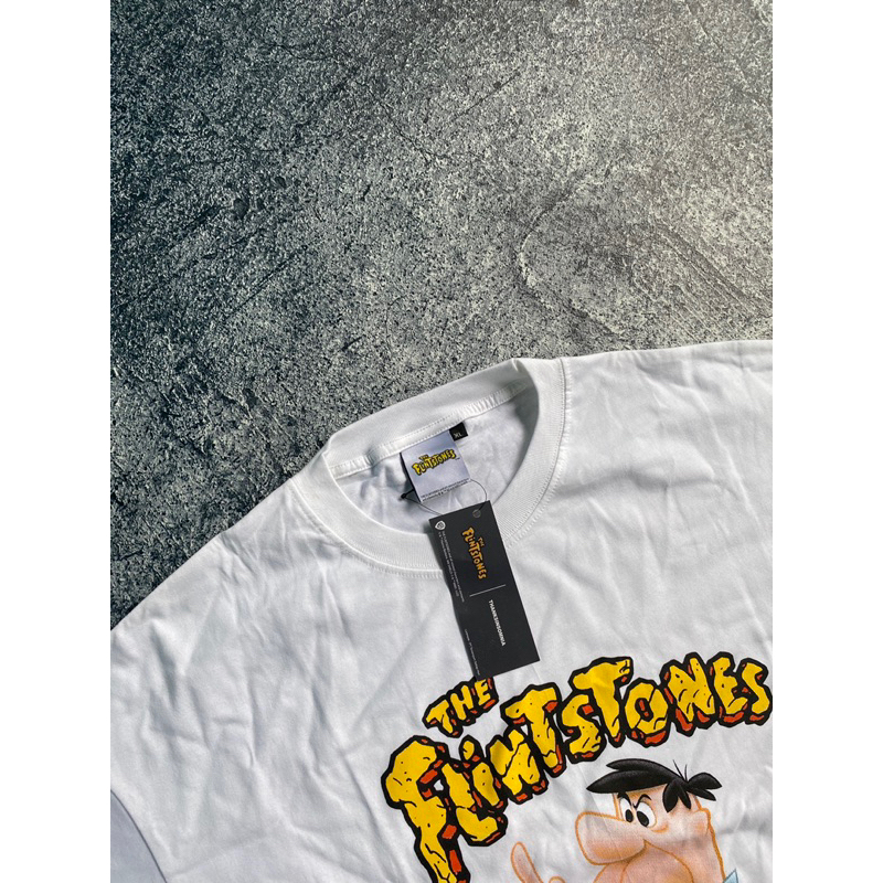 T-shirt Thanksinsomnia®️ x Flintstones "Fred" White Unisex