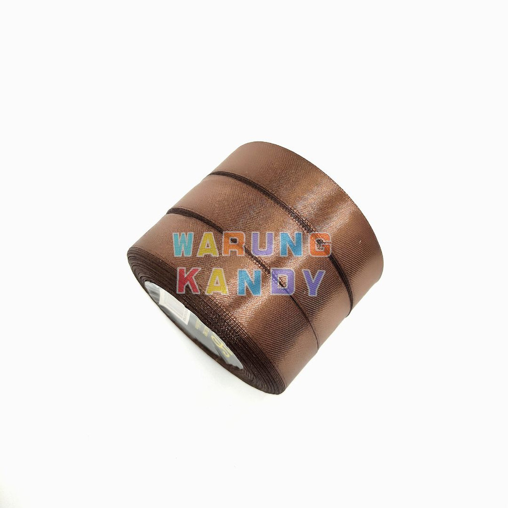 Pita Saten / Satin 3/4“ Coklat Tua PAK