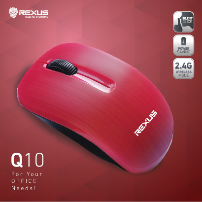 Rexus Mouse Wireless Office Q10 3D Silent Click 1200DPI