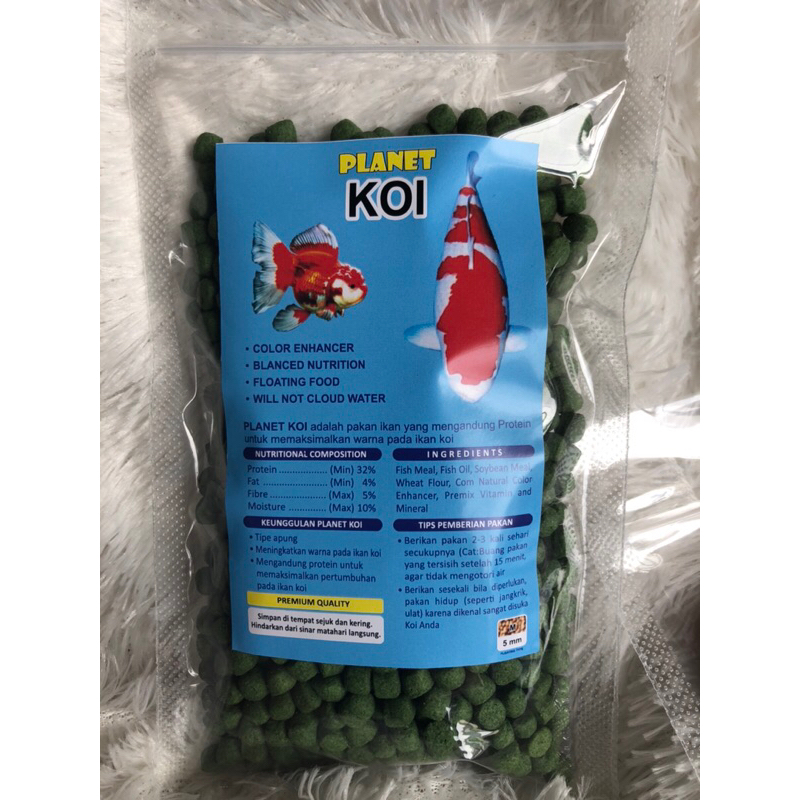 Rp.6.250 | PELET IKAN KOI PAKAN KOI SUPER RED SPIRULINA 5MM FLOATING