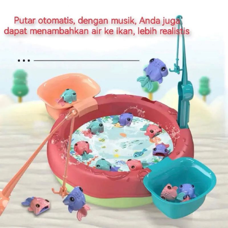 MOMMYCARE MAINAN PANCING IKAN MAGNET DAN KOLAM PANCINGAN MAGNET ANAK