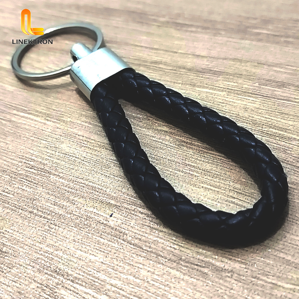 GANTUNGAN KUNCI RAJUT KEPANG / GANTUNGAN KUNCI KULIT SINTETIS KEPANG