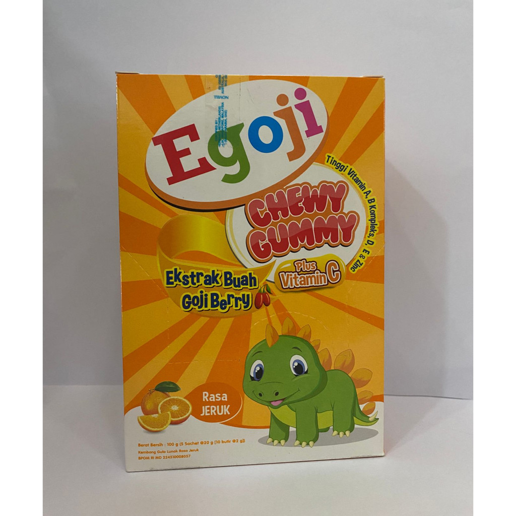 Egoji Chew Gummy Jeruk Sachet isi 10 Butir