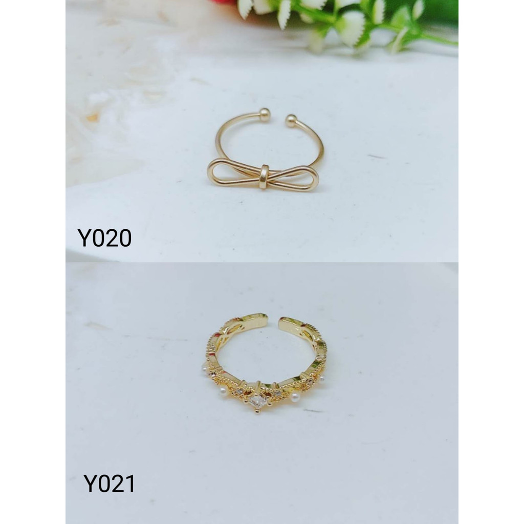 Cincin Permata Perhiasan Fashion Y020 Y021