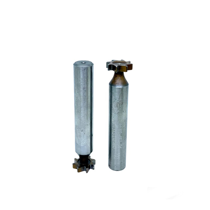 Cutter pahat T slot diameter 13 x 3 mm kanan HSS bekas seken mulus 13 mm