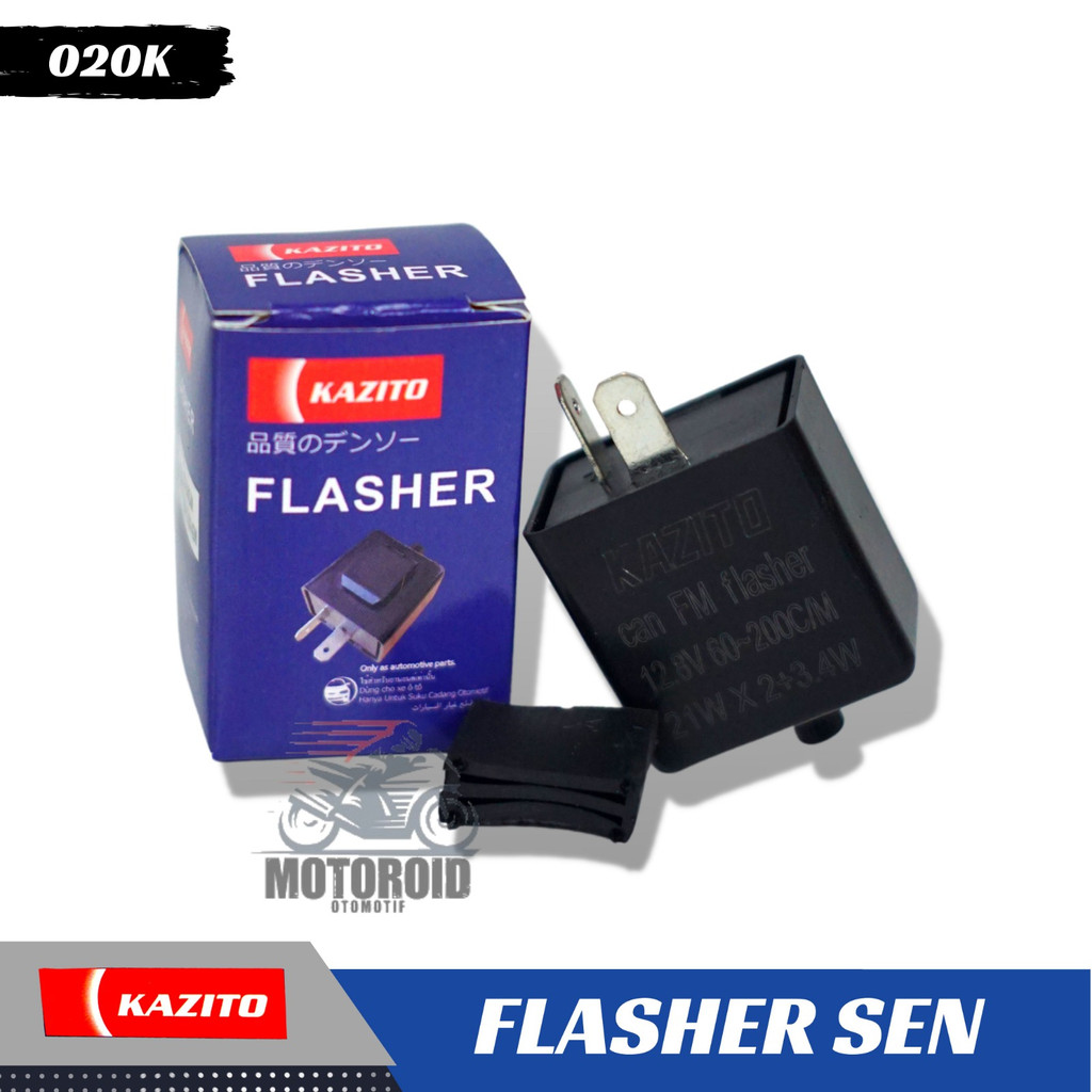 Flasher RELAY CAN FM FLASHER setelan stelan 12.8V 60-200CM 21W X 2+3.4W  SEN KAZITO 1 PCS KEDIP LAMPU SEN CEPAT