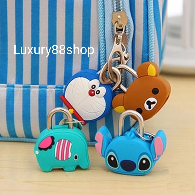 Gembok Karakter Kartun Lucu / Gembok Mini Import / Gembok Mainan