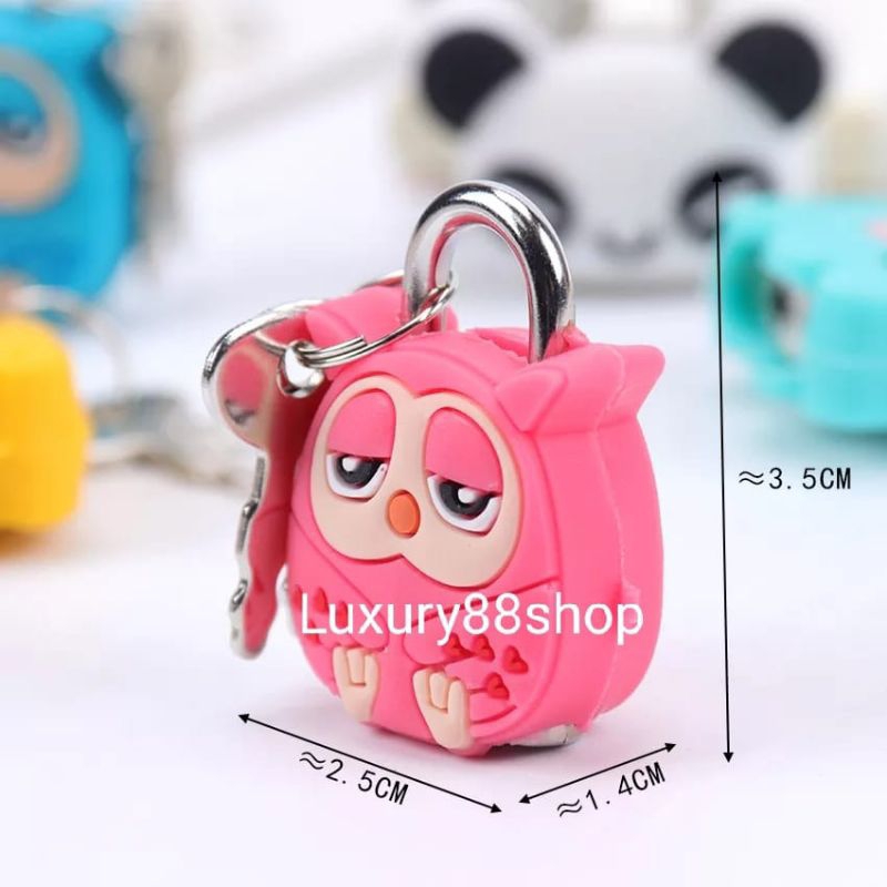 Gembok Karakter Kartun Lucu / Gembok Mini Import / Gembok Mainan