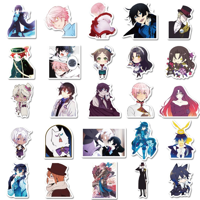 VN001 – Sticker Stiker The Case Study of Vanitas no Carte Anime Jepang