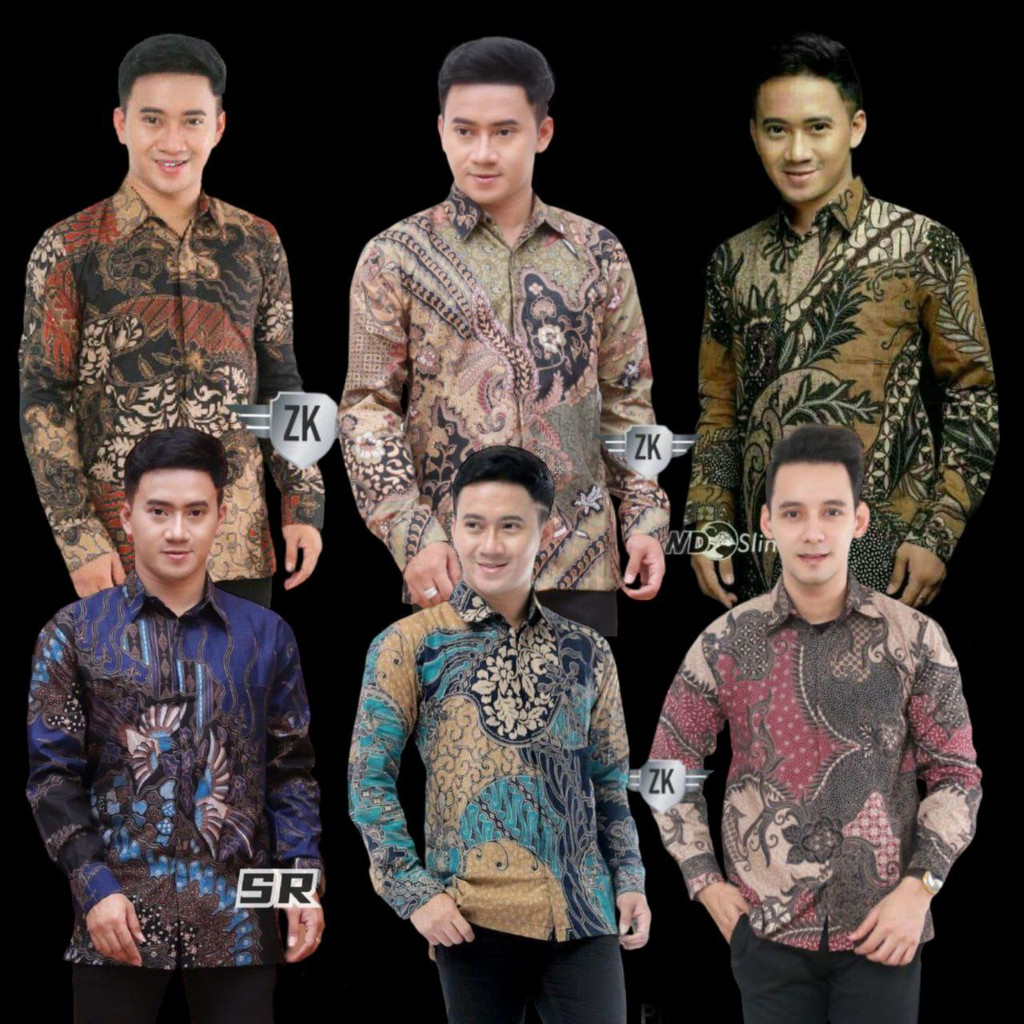 KEMEJA BATIK PRIA LENGAN PANJANG SIZE M L XL XXL BSWART batik HRB026