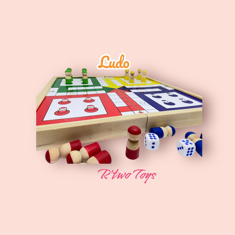 Ludo Kayu Pinus Free Puzzle Lucu