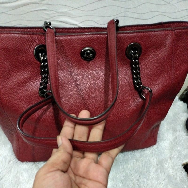 Tas Tote Coach Turnlock Original