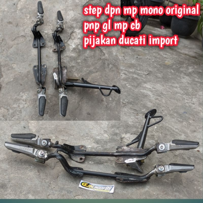 postep Step mp mono original set Karet Ducati import kitaco Standart Samping PNP GL MP Tiger CB