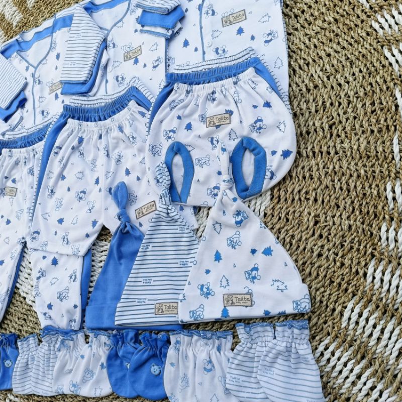 27 PCS Paket Hemat Baju Bayi Baru Lahir Paket Newborn Seri Biru talitababywear