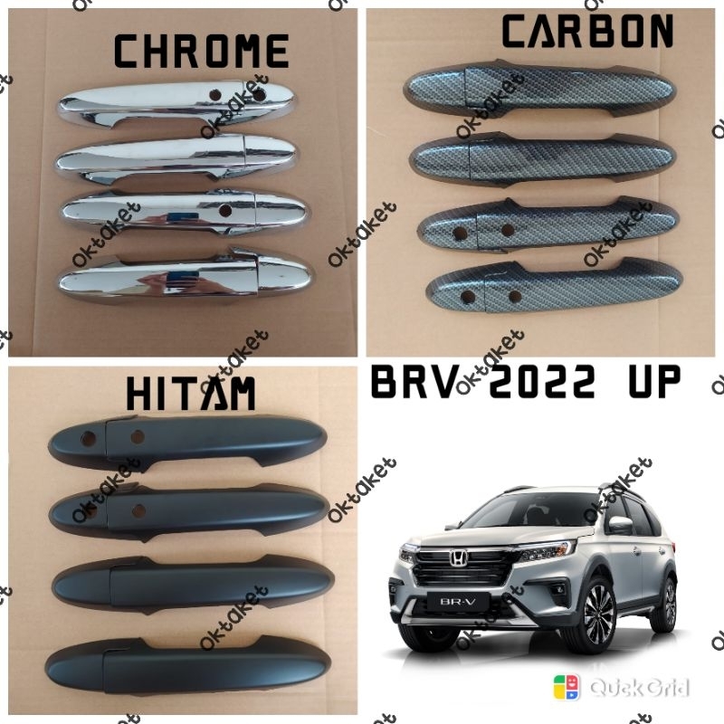 paket outer handle tank cover Brv 2022 2023 2024 hitam chrome carbon