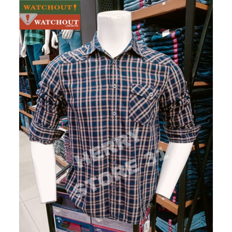 KEMEJA WATCHOUT JEANS SLIMFIT PREMIUM