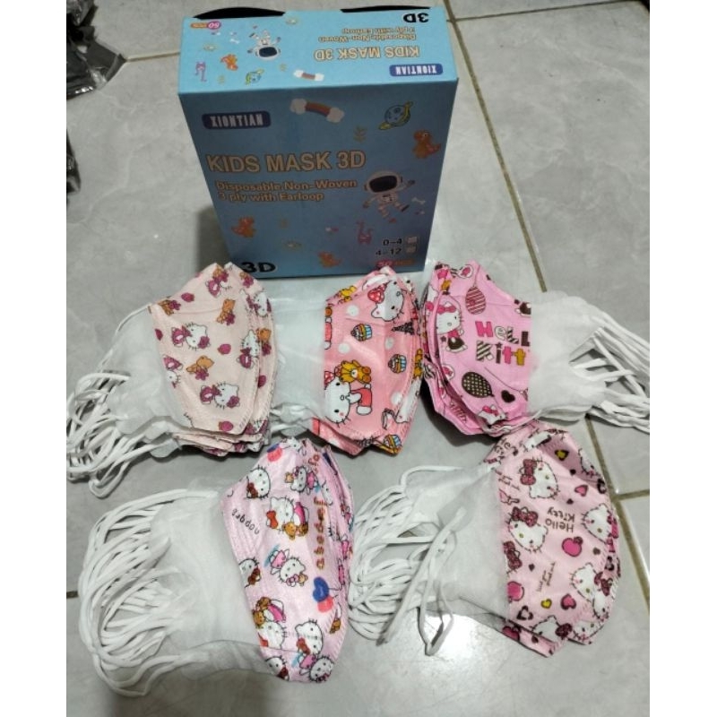 Masker Duckbill Anak Perempuan 1 Box Isi 50 Pcs