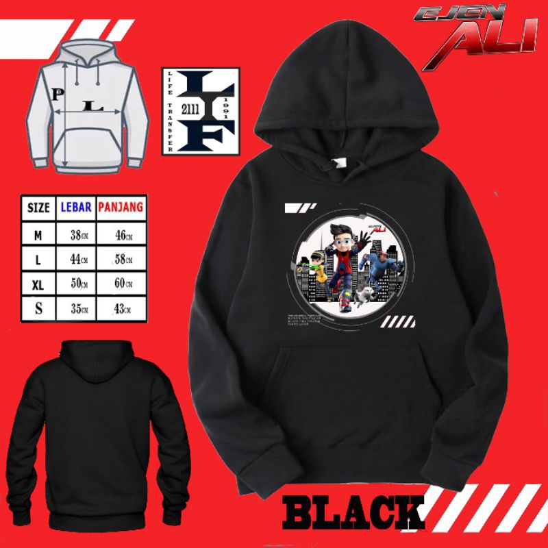 sweater hoodie anak laki-laki ejen ali