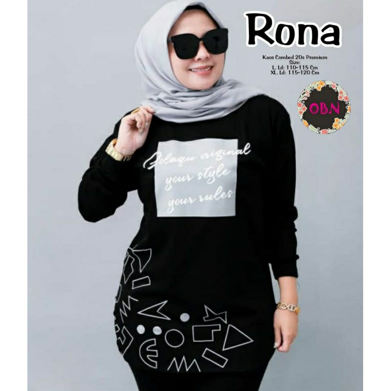 RONA BLOUSE BAHAN KAOS