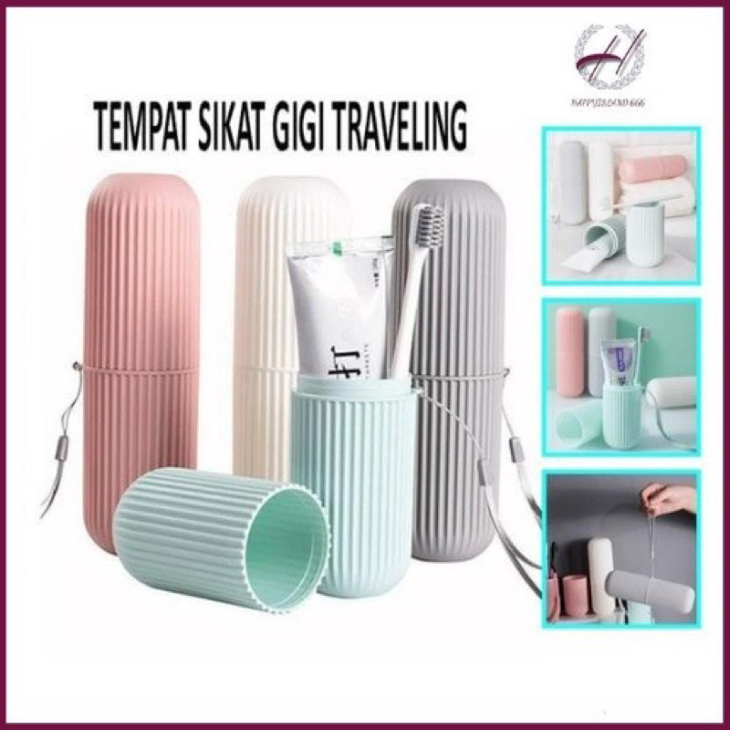 TEMPAT SIKAT GIGI TRAVEL KOTAK SIKAT GIGI PASTA ODOL TOOTHBRUSH CASE PASTEL DISPENSER ODOL TRAVELING