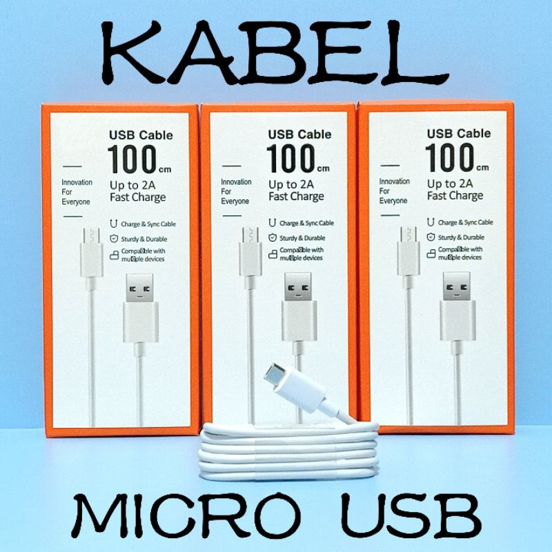 Kabel Casan Cas Xiomi Redmi Note A1 A2 1 2 3 3S 4 4A 4X 5 5A 6 6A 7 7A 9A 9C 10A 12C S2 GO Prime Pro Plus Micro USB